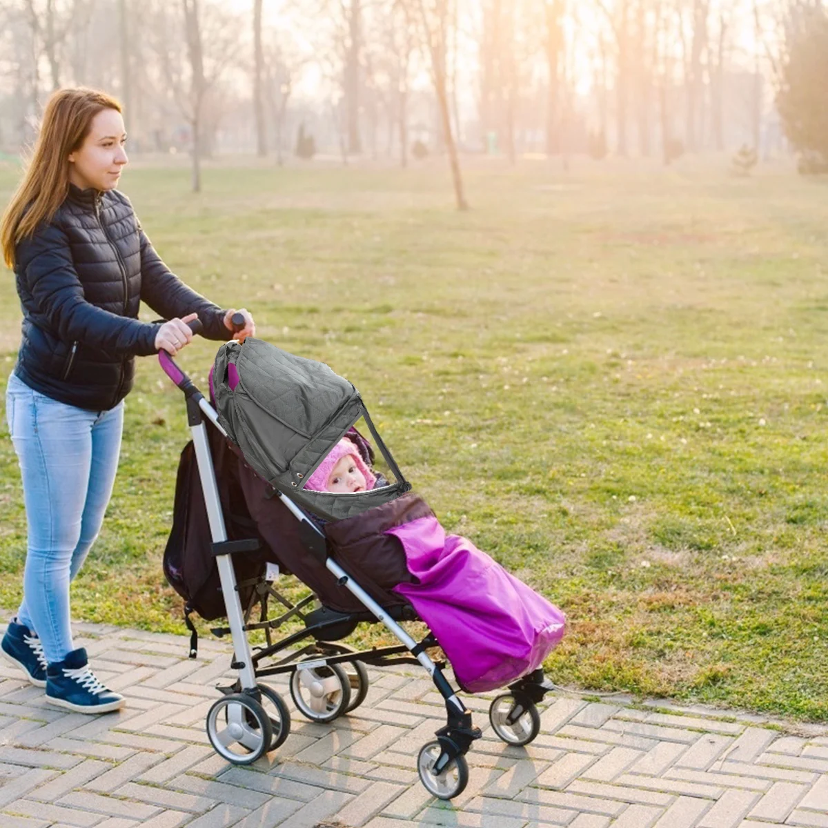 

Multifunctional Stroller Protector Cover Jogging Stroller Rain Cover for Baby