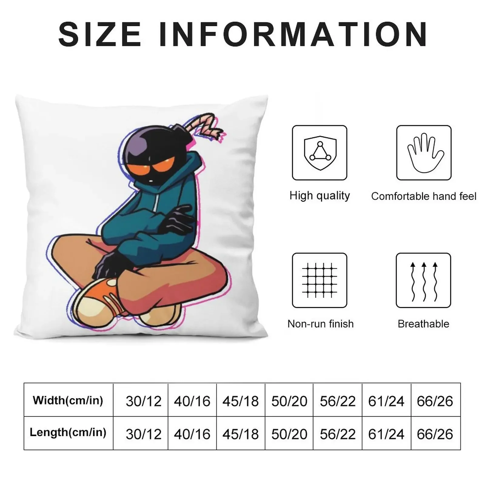 Whitty (Friday Night Funkin) декоративная подушка чехлы для диванов гостиной мраморный чехол