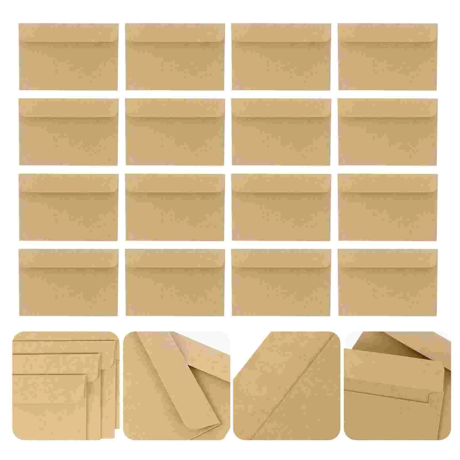 

50 Pcs Envelope Kraft Envelopes Bag Weddings Cards Invitation Paper Mailing Baby Greeting