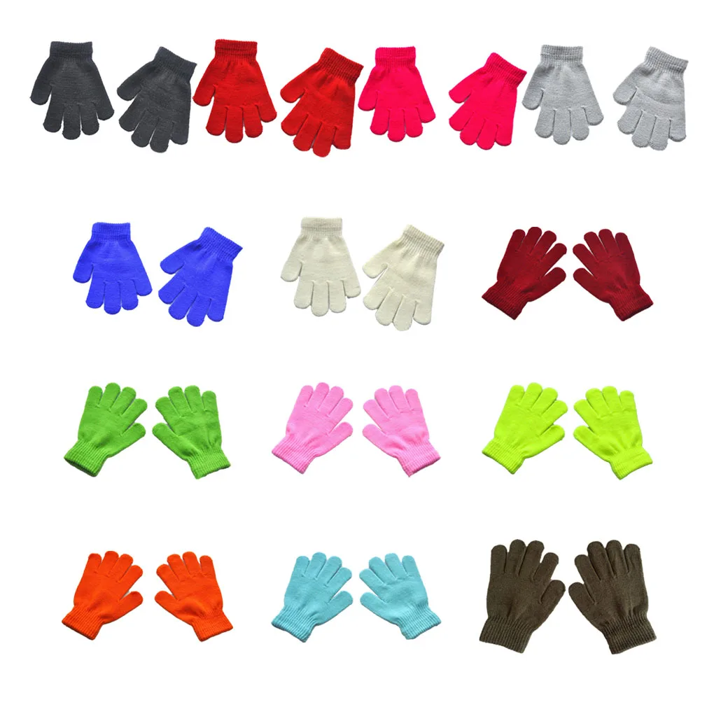 

1 Pair Kids Gloves Clothing Accessory Fingers Warmer Toddler Glove for Winter