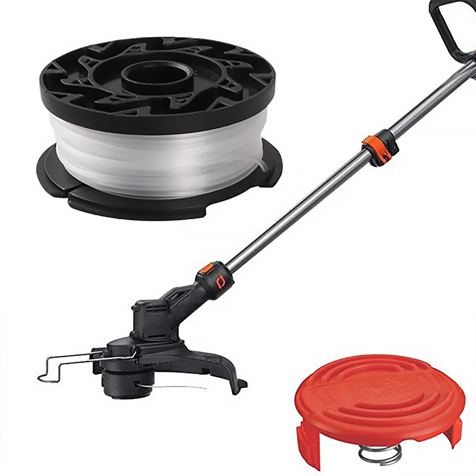

String Trimmer Spool, Line String Trimmer Replacement Spool for Black and Decker, Weed Eater Spools with Spool Cap Covers