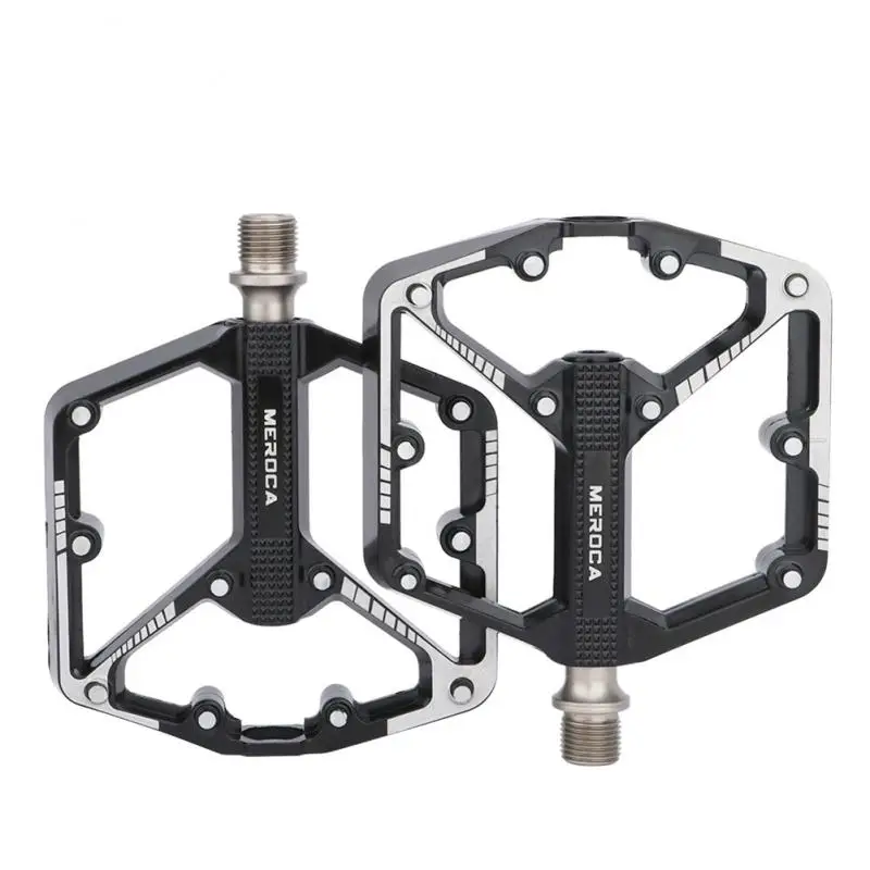 

MEROCA Bicycle Ultralight Pedal MTB bike For Rockbros Shoes Aluminum Alloy Colorful Palin Pedal DU Pedal Bicycle Accessories