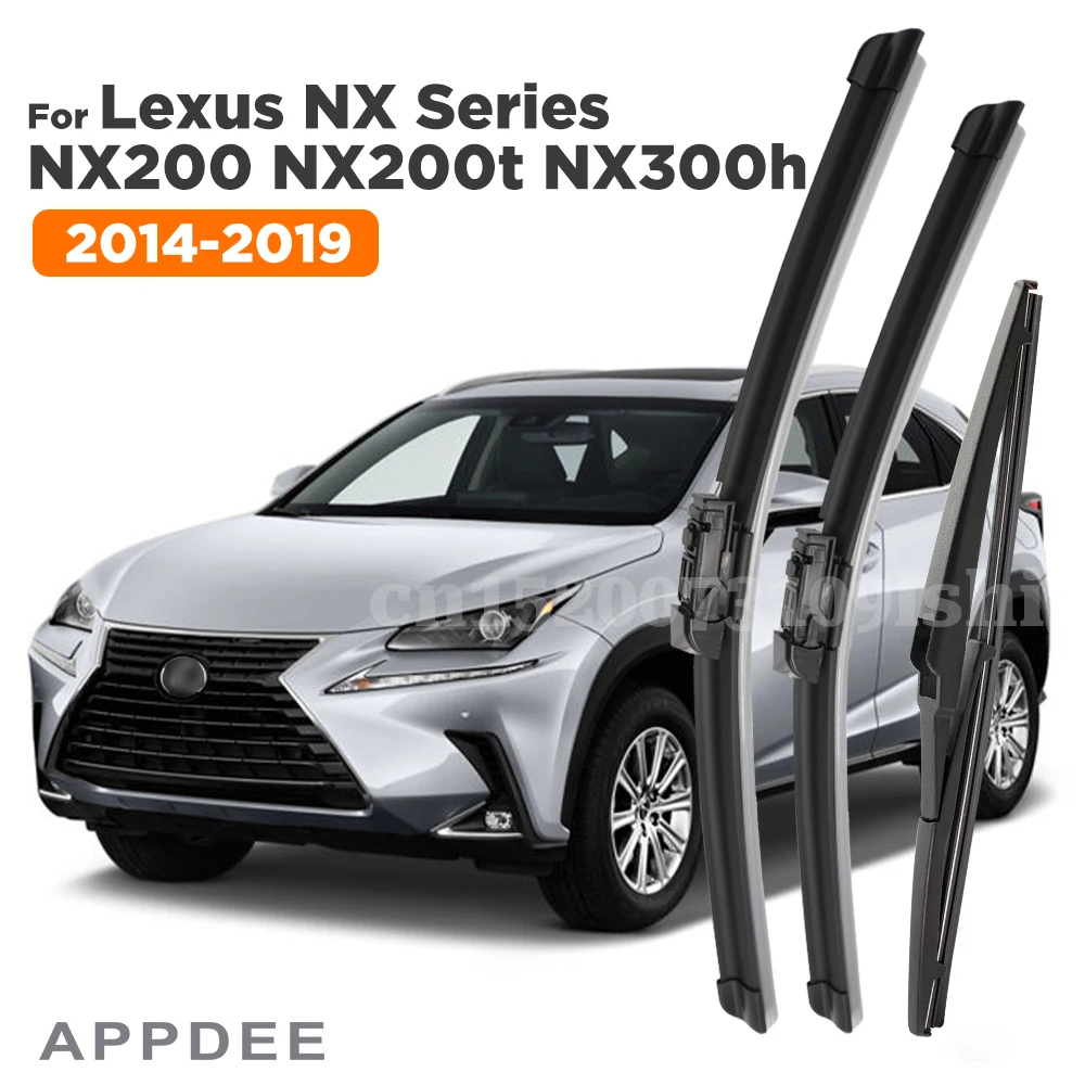 

Комплект передних и задних щеток стеклоочистителя APPDEE для Lexus NX серии NX200 NX200t NX300h 2014 2015 2016 2017 2018 2019 26 "+ 16" + 12"