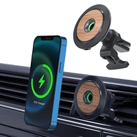 car magnetic wireless charger auto clamping design air vent car holder fast charging easy to use car vent mount charger