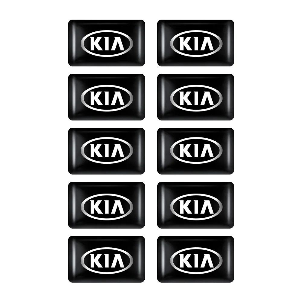 

10/20/50 шт. 3D автомобильный Стайлинг логотипа, эпоксидная наклейка, значок на кузов, наклейка для KIA Rio Sorento Cerato Soul Picanto K3 Optima Borrego K4