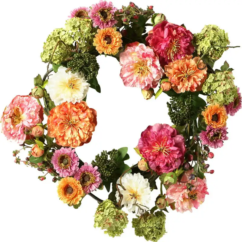 

Peony Wreath