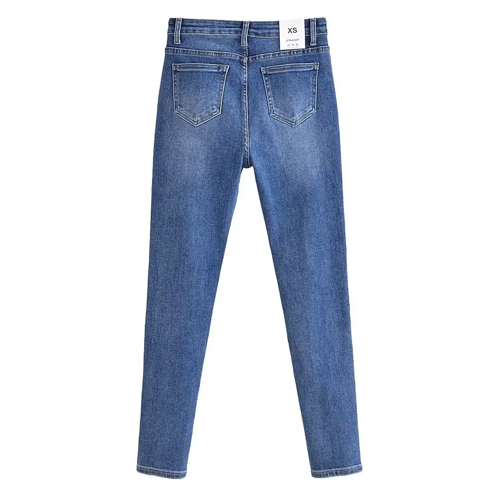 Jenny&Dave England High Street Washed Vintage Skinny Jeans Women