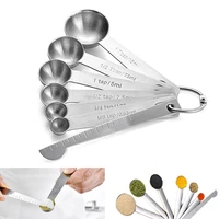 measuring spoons set 7pcs stainless steel multipurpose creative cooking seasoning measure scoop kitchen accessories baking tools