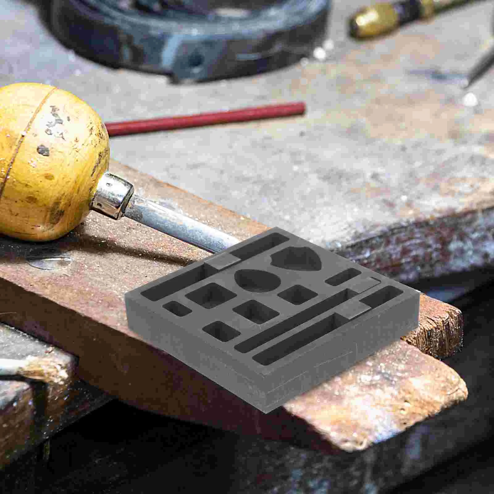 Графитовый масляный бак пористая форма золото для литья свинца плавильный