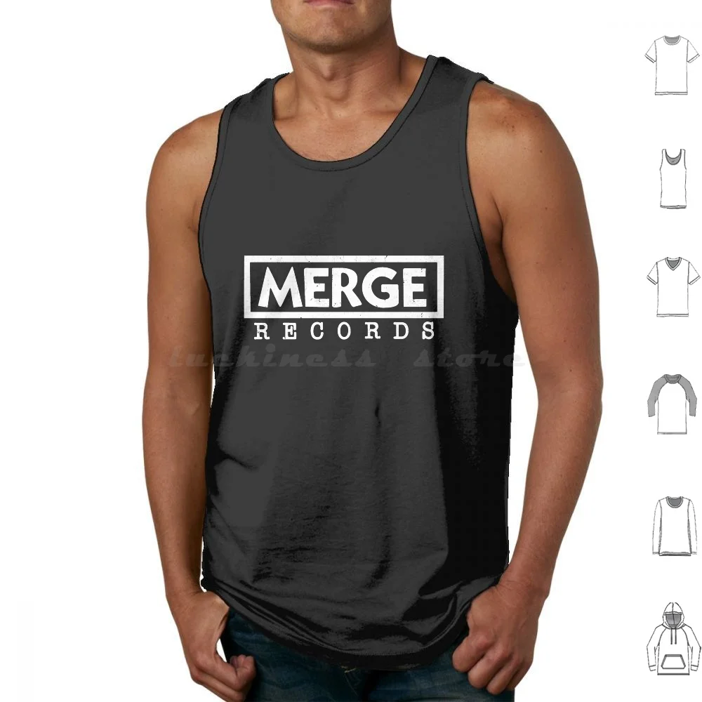 Merge Records Tank Tops Print Cotton Merge Records Merge Records Independent Record Label Independent Record Label