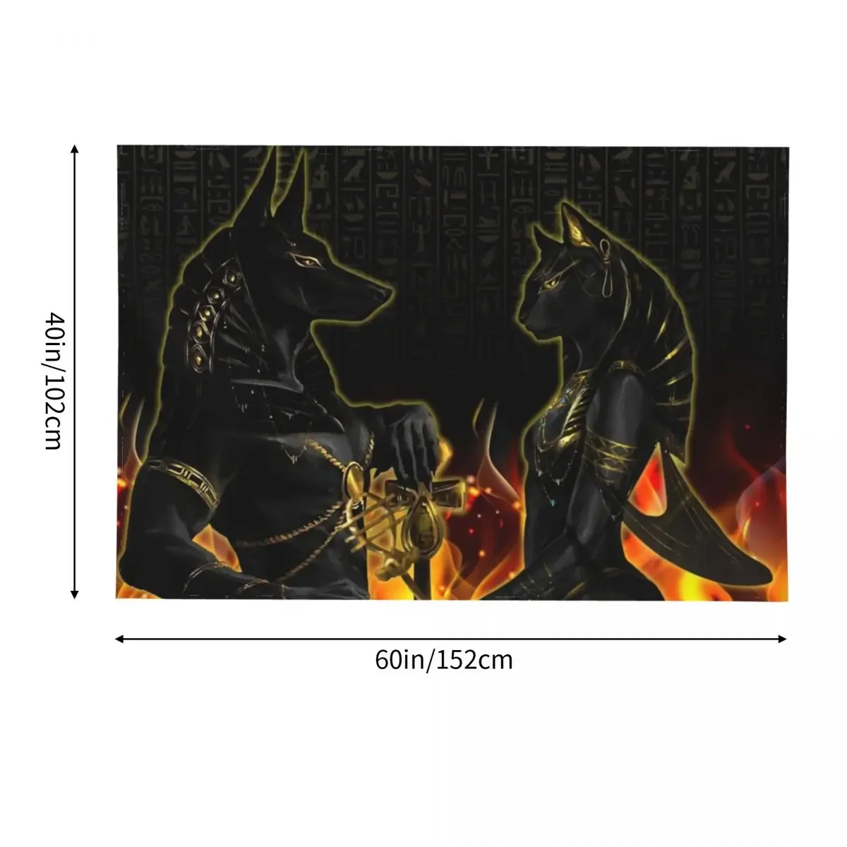 Анубис Бастет культура древнегипетской мифологии гобелен украшение для комнаты