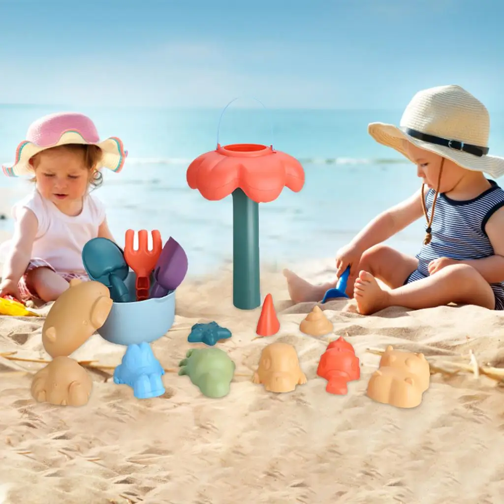 

Plastic Beach Toys Eye-Hand Coordination Animals Sand Molds for Ages 2 3 4