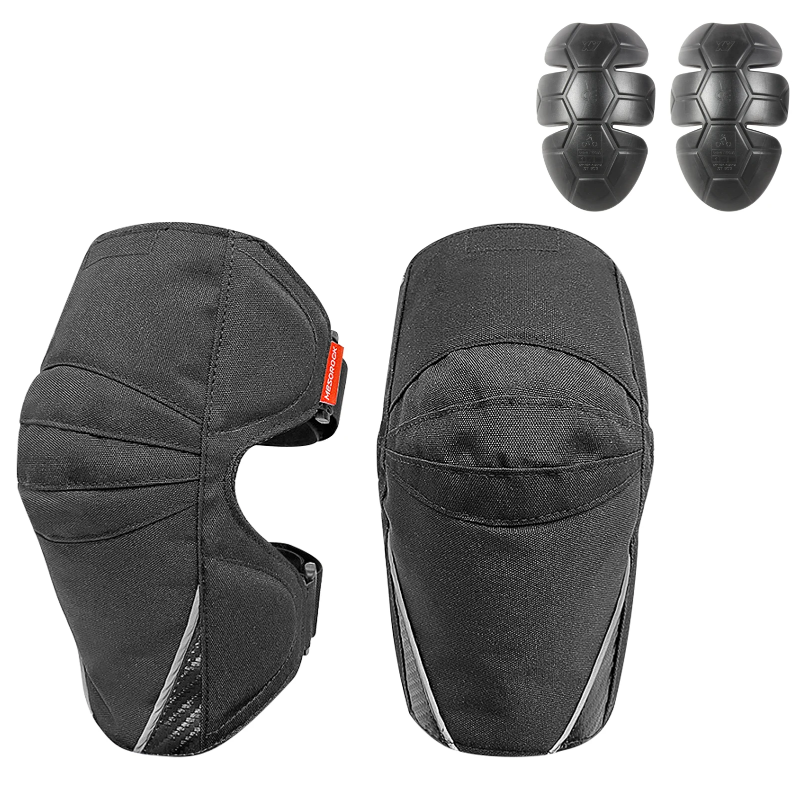 

Motorcycle Knee Pads Adjustable Motocross Knee Protection Armor Mountain Bike Dirt Bike Knee Pads For Men Protective Gear 1 Pair