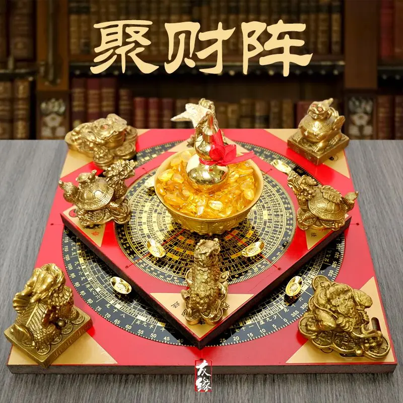 Латунный счастливый массив Тыква Дракон Черепаха Кирин Пиксиу Золотая жаба