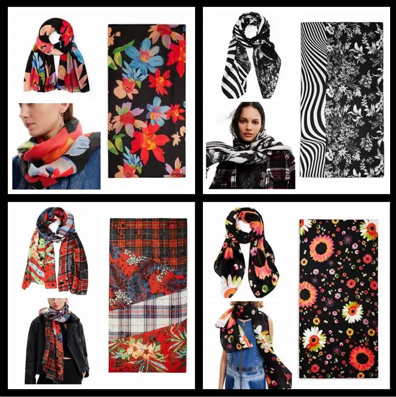 

wholesale 2022, spain high quality autumn new retail Various styles scarves shawls （01）