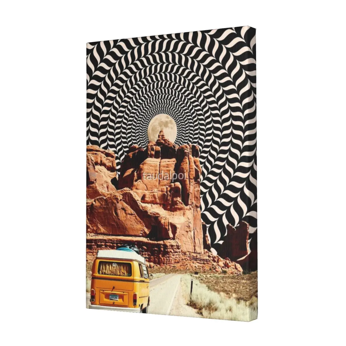 

Illusionary Road Trip Canvas Frameless Painting Holiday Decorative Holiday Scratch-Resistant Multi-Style