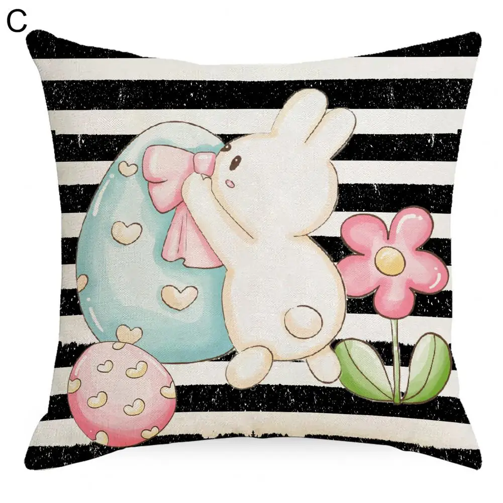 

Easter Pillowslip Durable Easter Carrot Pattern Throw Pillow Protector Cover Breathable Pillow Cover