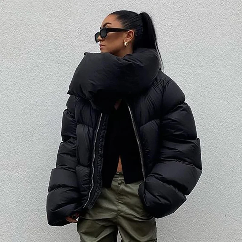 

Woman Parkas Female Puffer Down Jacket Winter Quilted Bubble Coat Chaqueta Mujer Clothing Femme Windbreaker Outerwear