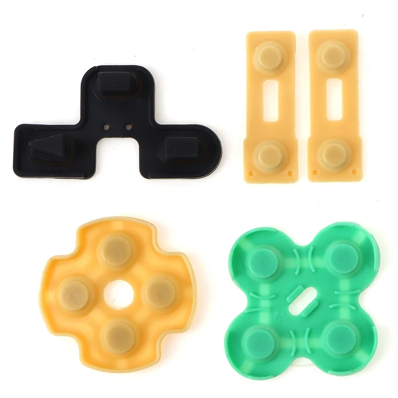 

10pcs/2 Set Conductive Rubber Contact Pad Button D-Pad PS2 Conjoined Conductive Glue For Sony PS2 Controller