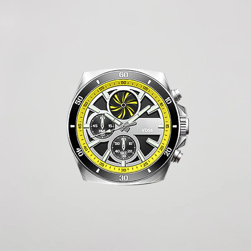 Новые японские кварцевые часы VD55 механизм VD55B 6 стрелок 6/9/12 маленькие секундные