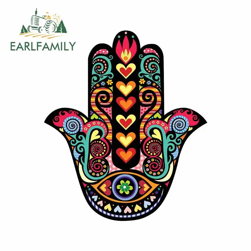 EARLFAMILY 13 см для Hamsa ручной автомобильный бампер наклейка ноутбука окон мотоцикла