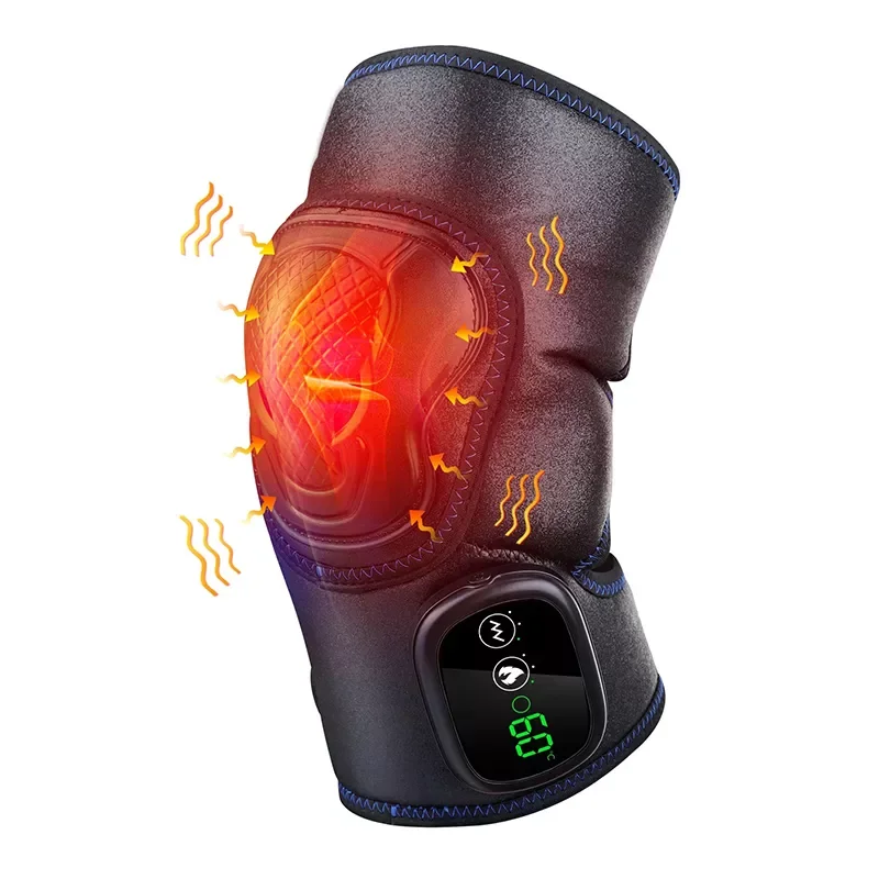 

NEW2023 Heating Knee Brace Massager Elbow Leg Joint Support Therapy Arthritis Relieve Pain Wrap Thermal Knee Pad Massage Device