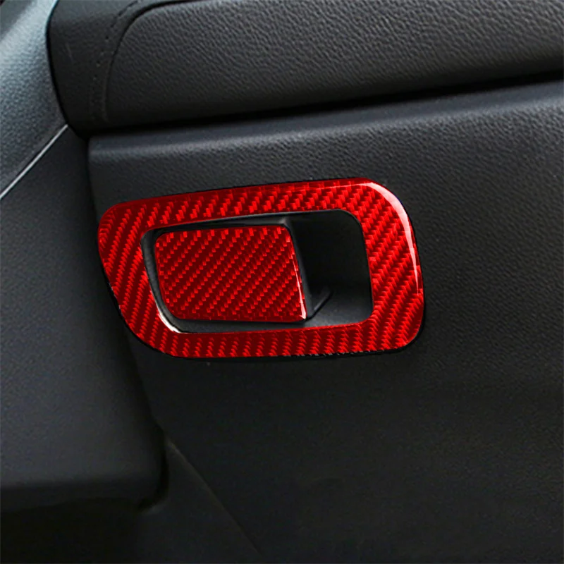 

Carbon Fiber Car Interior Storage Switch Frame Sticker Decal Cover for Honda Civic 10th Gen 2016 2017 2018 2019 Accessories