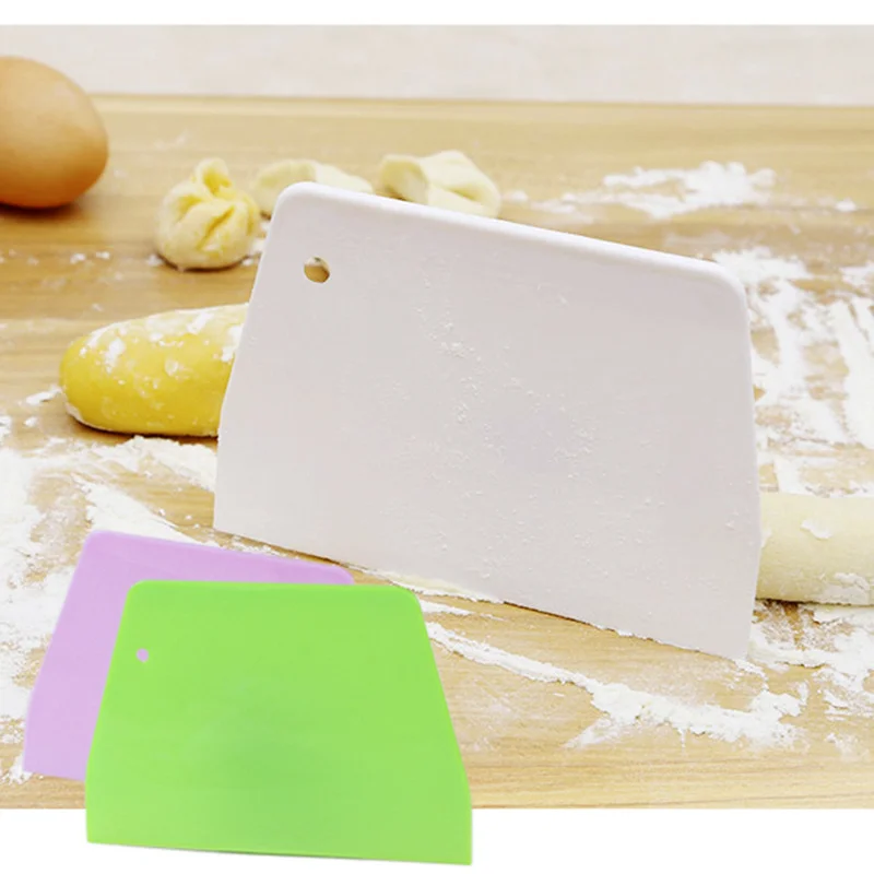 Пластиковый крем для торта брикет теста скребок резак выпечки режущий