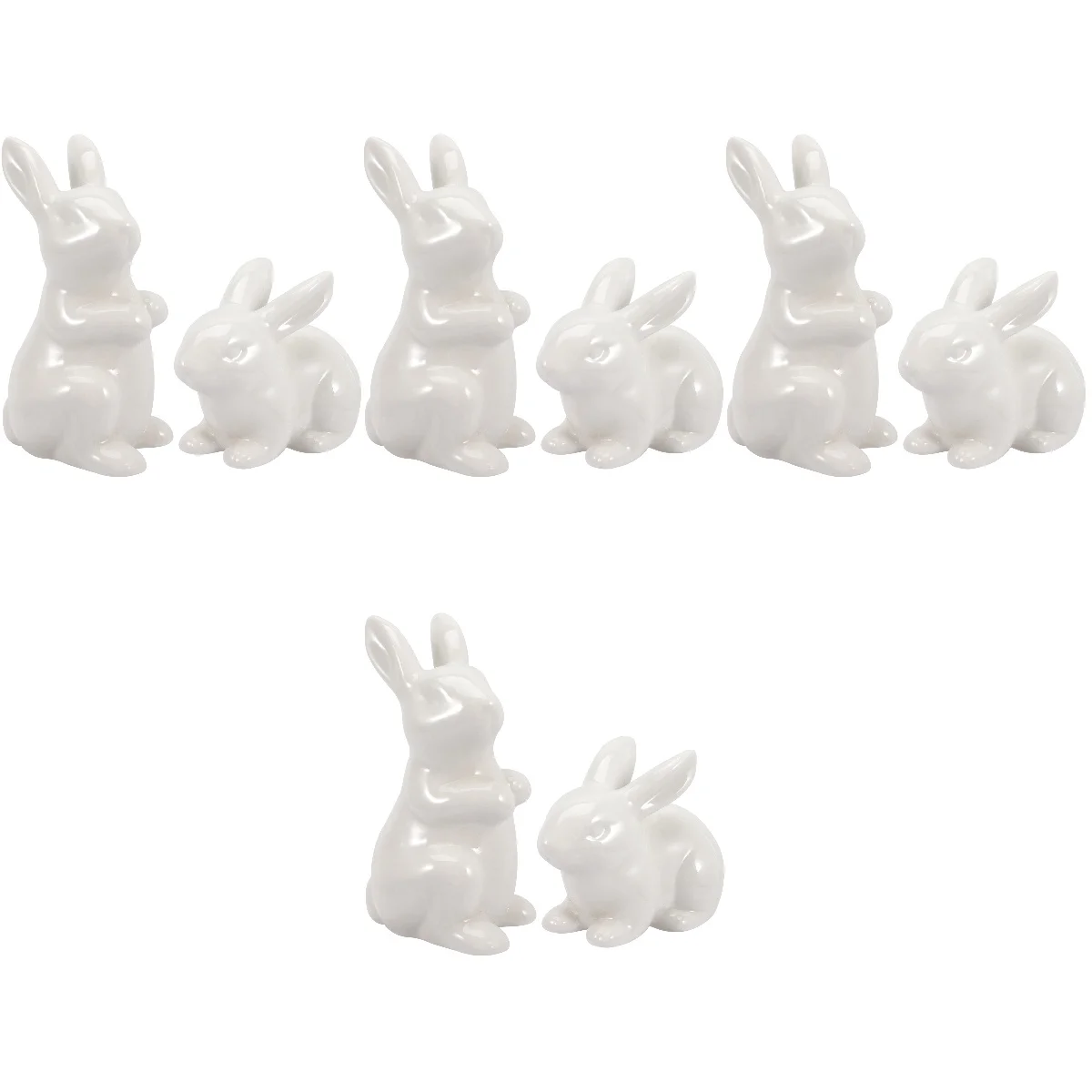 

Керамическая статуэтка кролика, керамические украшения для улицы, керамическая статуэтка кролика, настольное украшение для улицы