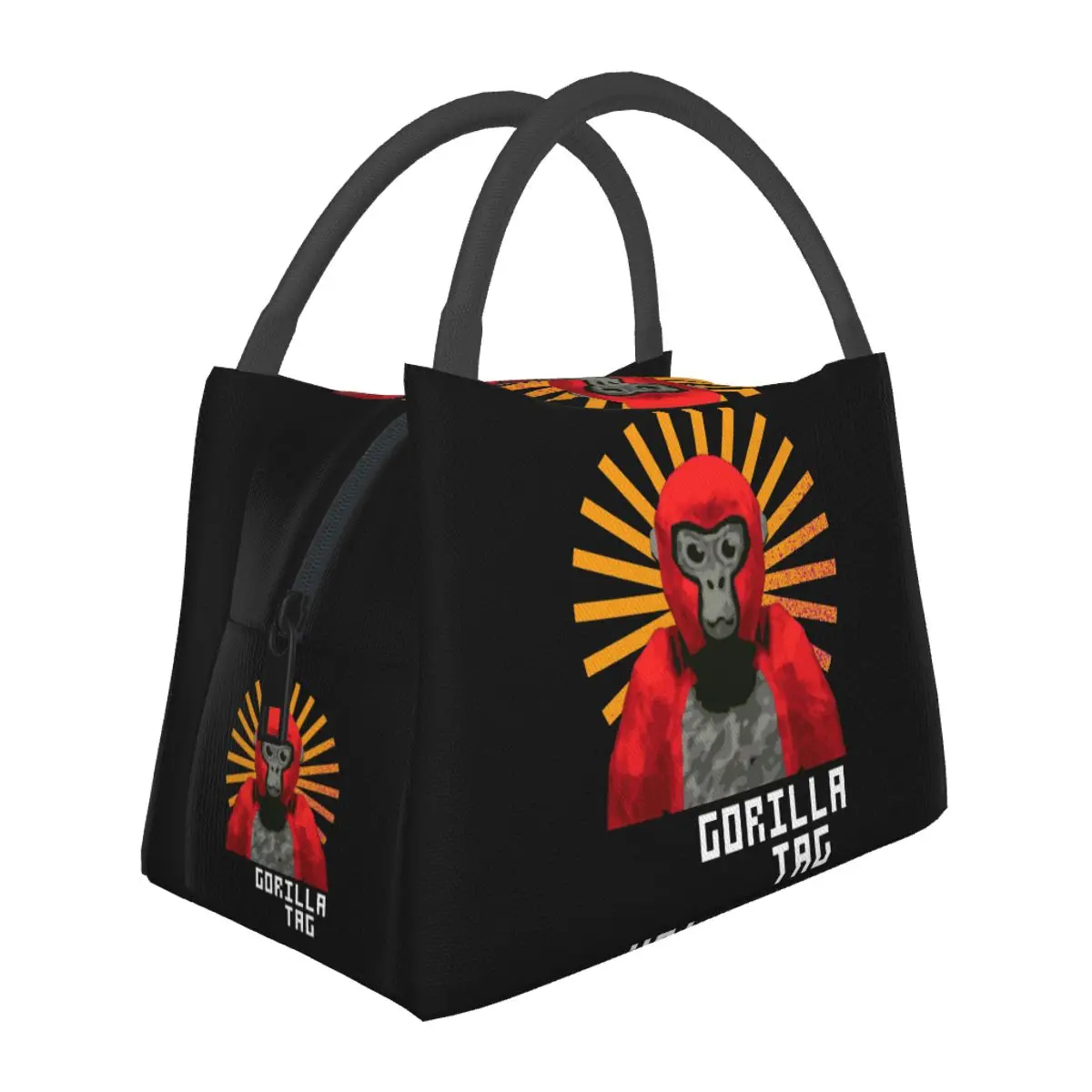 Фото Gorilla Tag Pfp Maker Gorilla Tag Красная термоизолированная сумка для ланча для школы, для хранения бенто-боксов, портативный термобокс для еды. №1