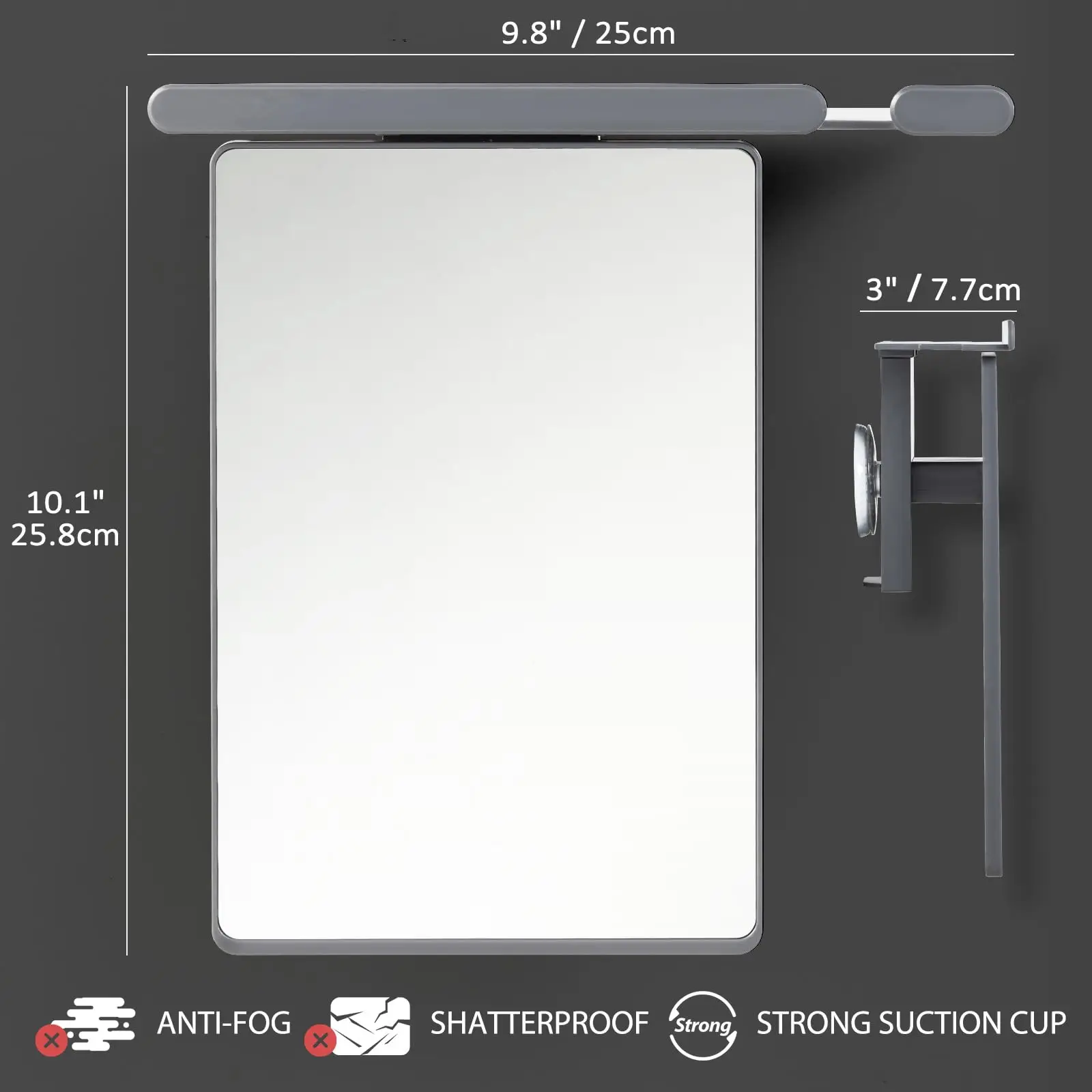 

Зеркало для душа TAILI акриловое