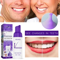 teeth whitening foam toothpaste color corrector brightening mousse stains removal fresh breath teeth cleaning foaming toothpaste