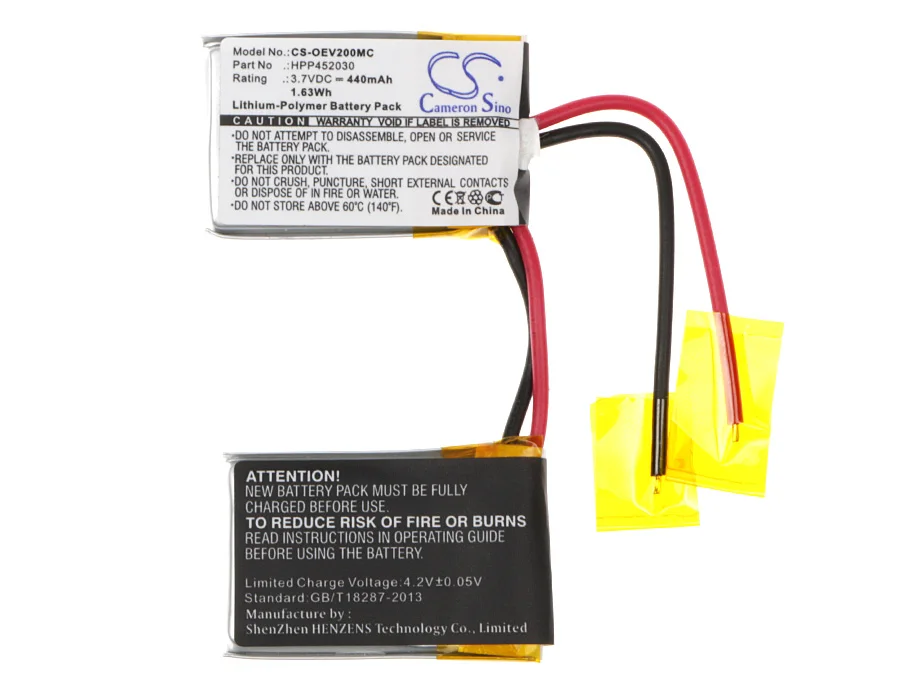 

Camera 440mAh Battery For Ocean HPP452030 EV0200