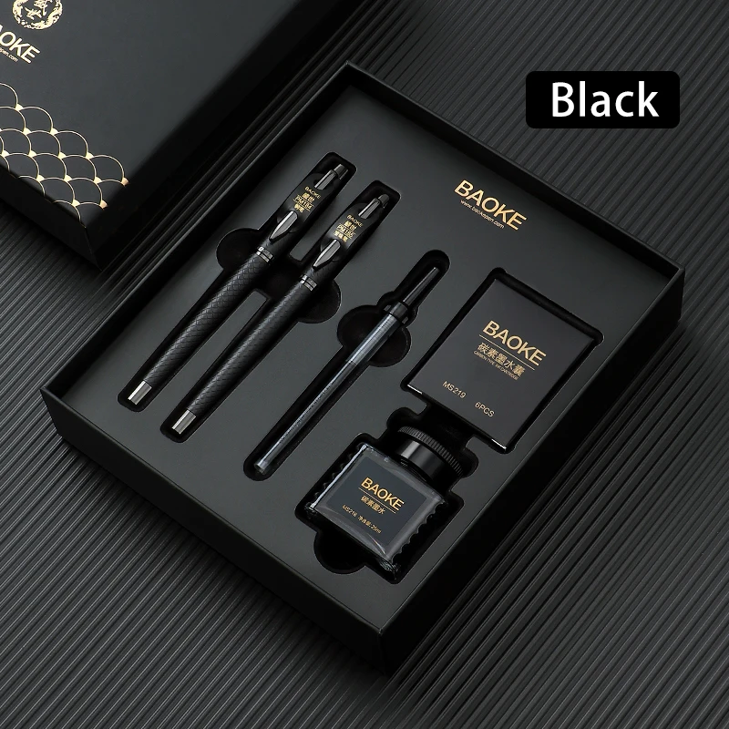 

Изысканная перьевая ручка BAOKE T19 и набор ручек с роликами роскошный подарочный набор