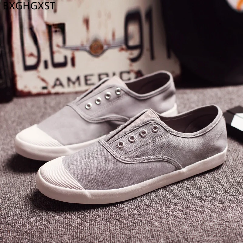 

Туфли мужские парусиновые, Вулканизированная подошва, роскошные брендовые, без застежки, повседневная обувь, черные, 2023