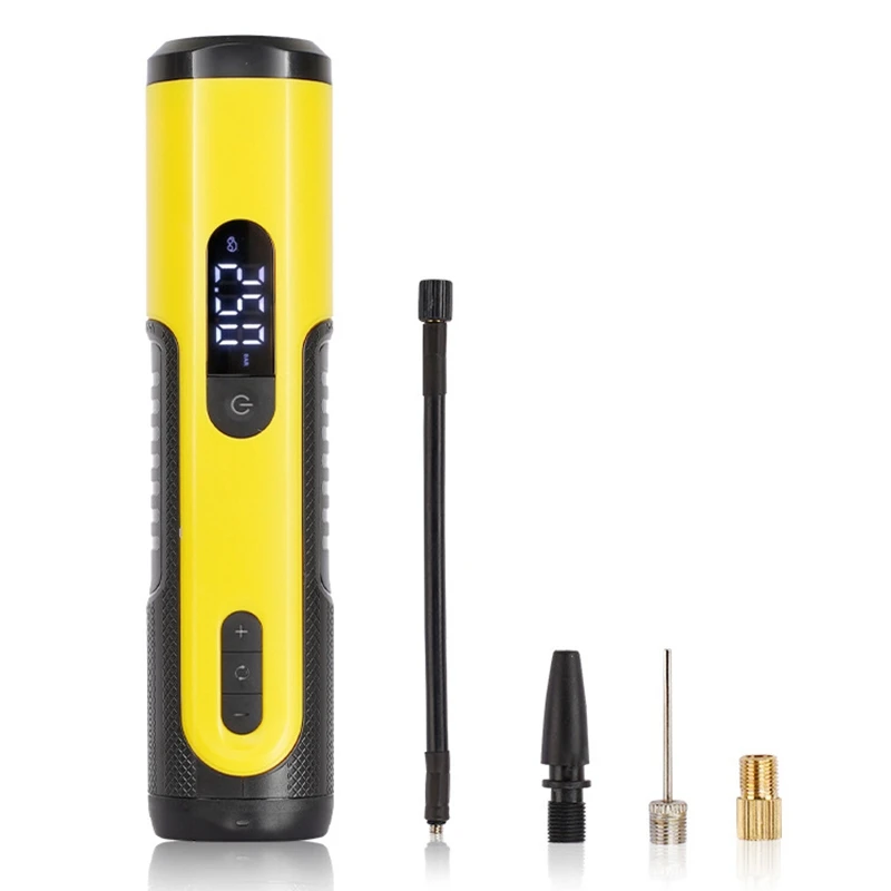 

120 PSI Tire Inflator Portable Air Compressor Withlcd Display Emergency LED Light Cordless Air Pump For Car, Bicycles