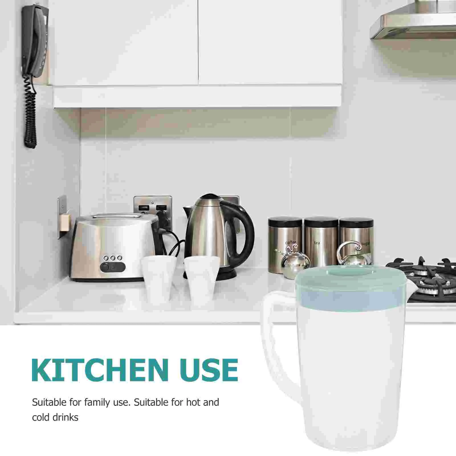 Чайник для напитков воды 2200 мл кувшин кофейник сока холодный розовый с крышкой