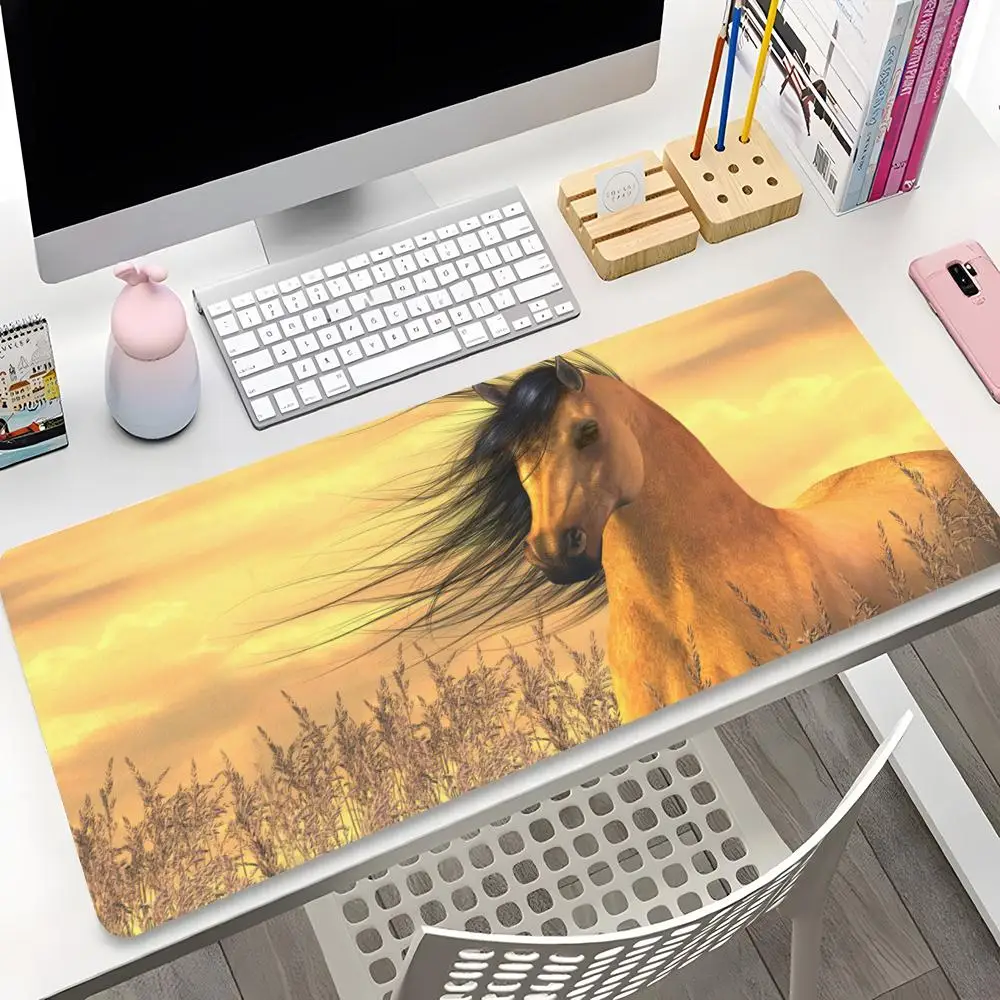 Коврик для мыши с изображением животных и лошадей Офисный Компьютерный коврик
