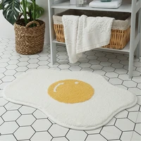 cartoon egg shape bath mats non slip foot mat absorbent area rugs home carpets for bath kids rugs baths bathroom accessories