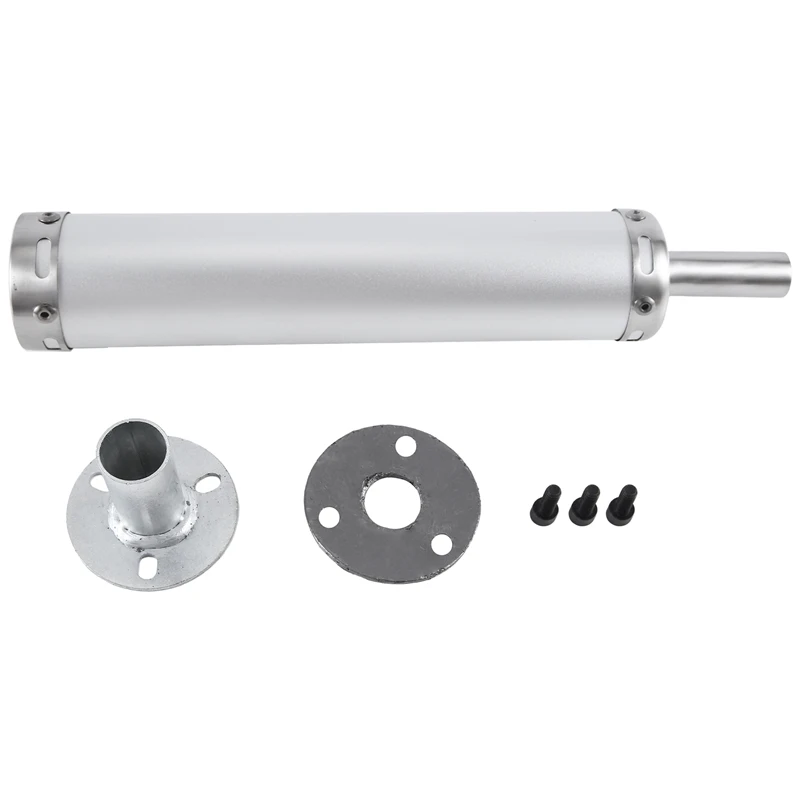 

Tail Throat Exhaust Pipe Muffler Bend Tail Pipe Motorcycle Supplies Accessories Silver