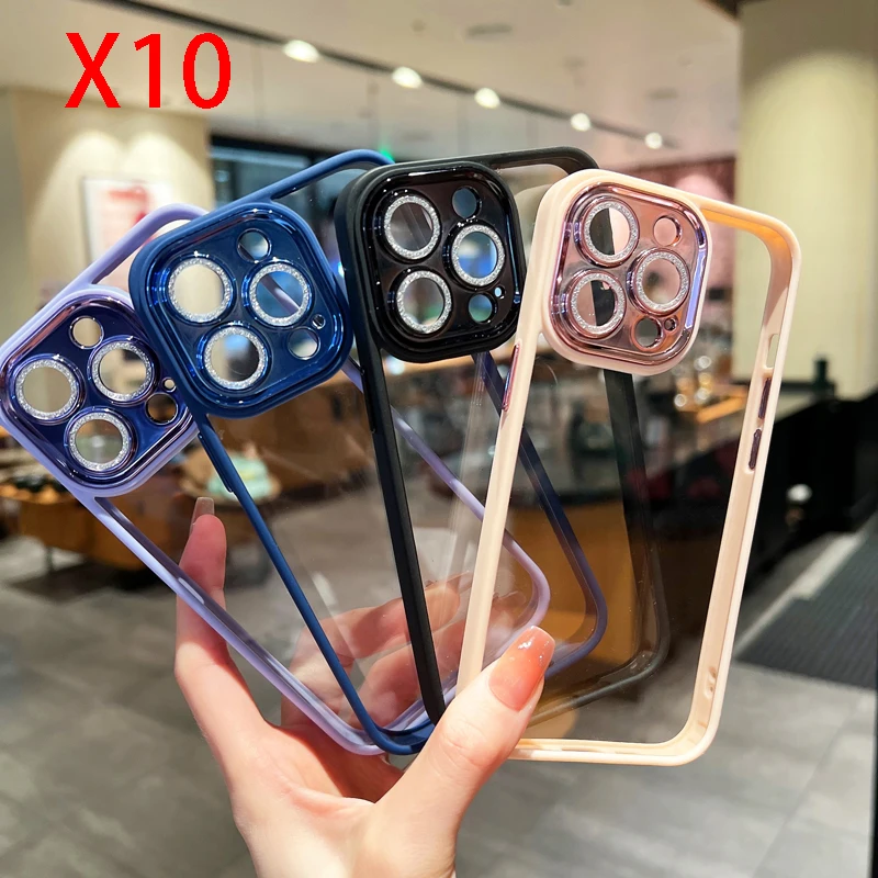 

10 шт., прозрачные ударопрочные чехлы для Iphone 14 Promax