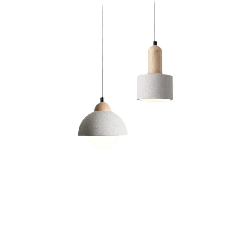 Подвесной светильник из бетона и цемента в индустриальном стиле скандинавский