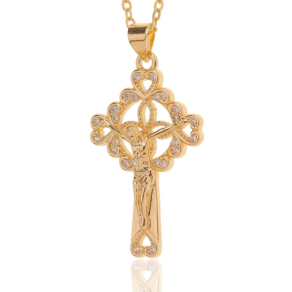 

Новые религиозные украшения для европейских и американских христиан, женское ожерелье в форме сердца, праздничный подарок