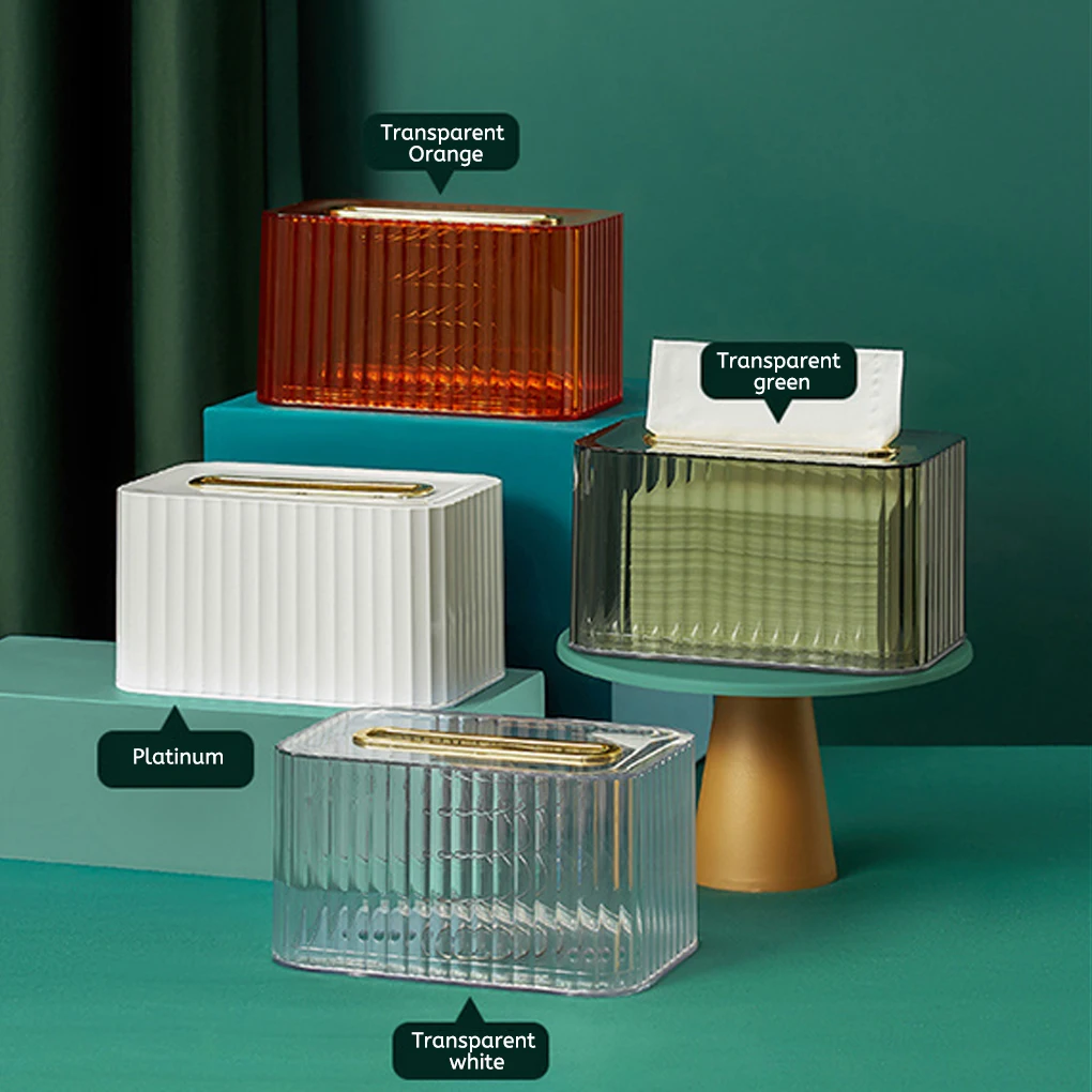 

ABS PET ящик для тканей портативный многоразовый запасной бумажный контейнер для дома офиса гостиной ванной