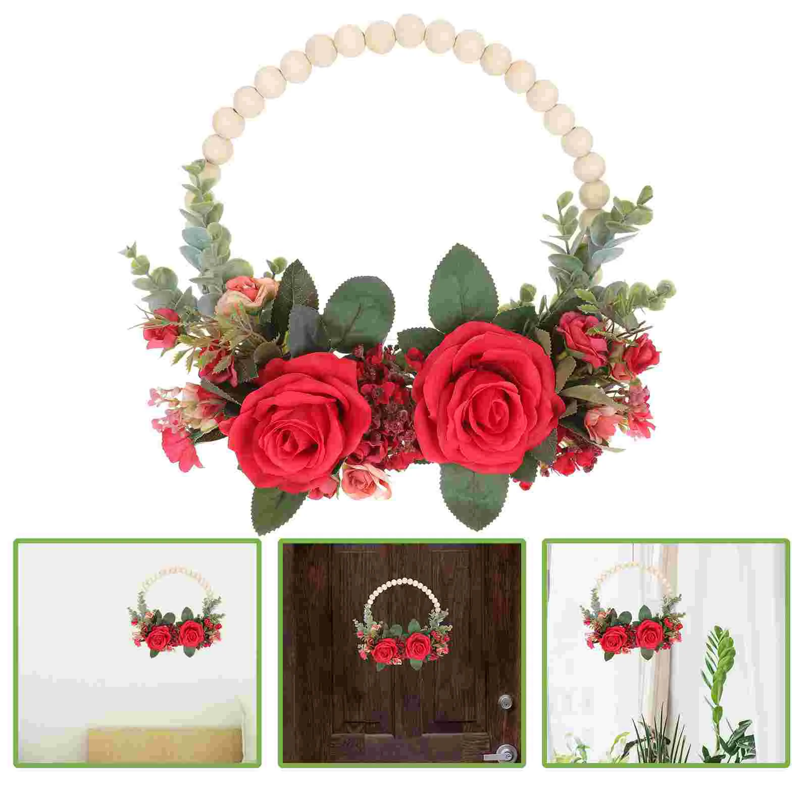 

Wreath Flower Wreath Festival Front Door Wreath Artificial Flower Wreath for Decoration Home Housewarming