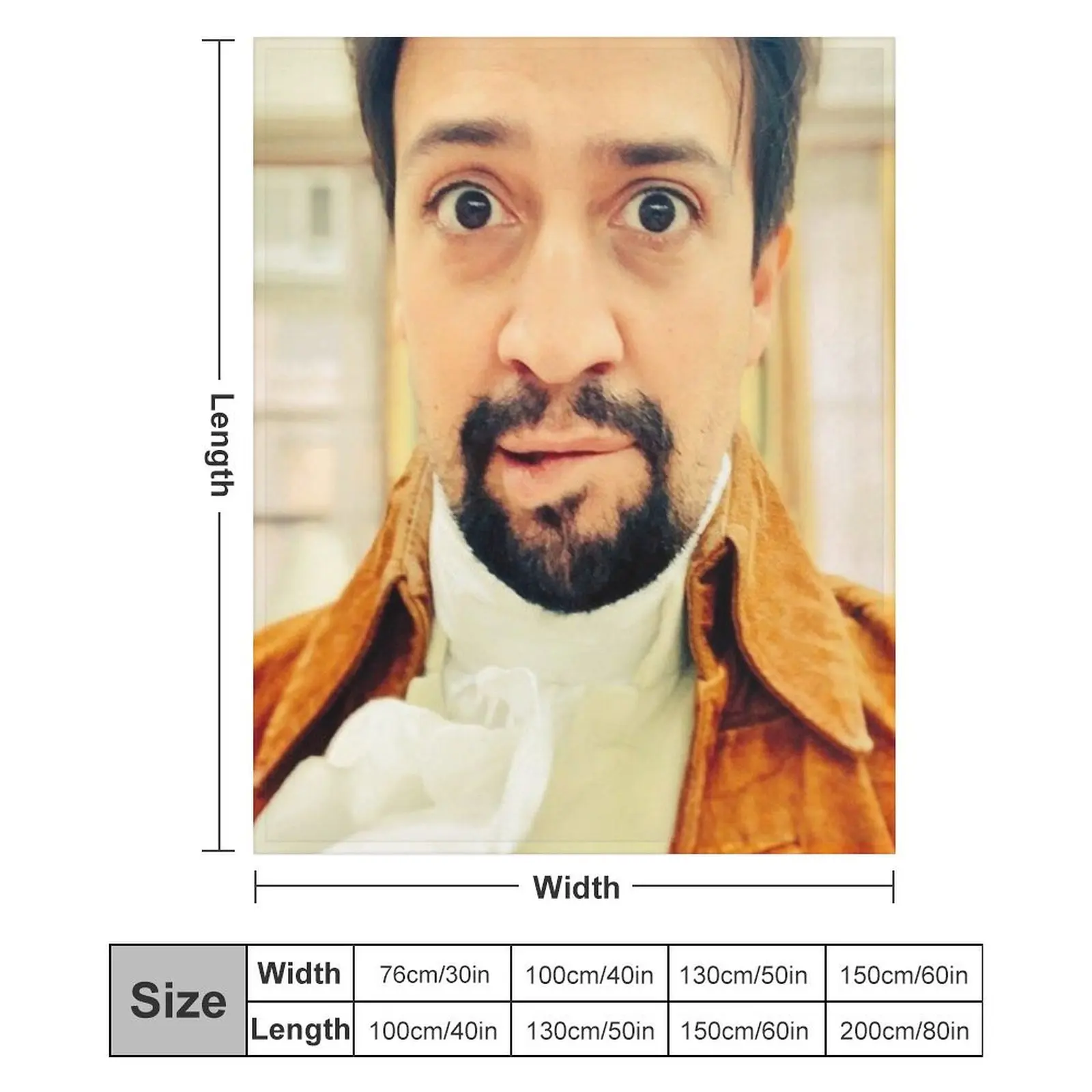 Одеяло Lin Manuel Miranda Biting His Lip туристические мягкие одеяла
