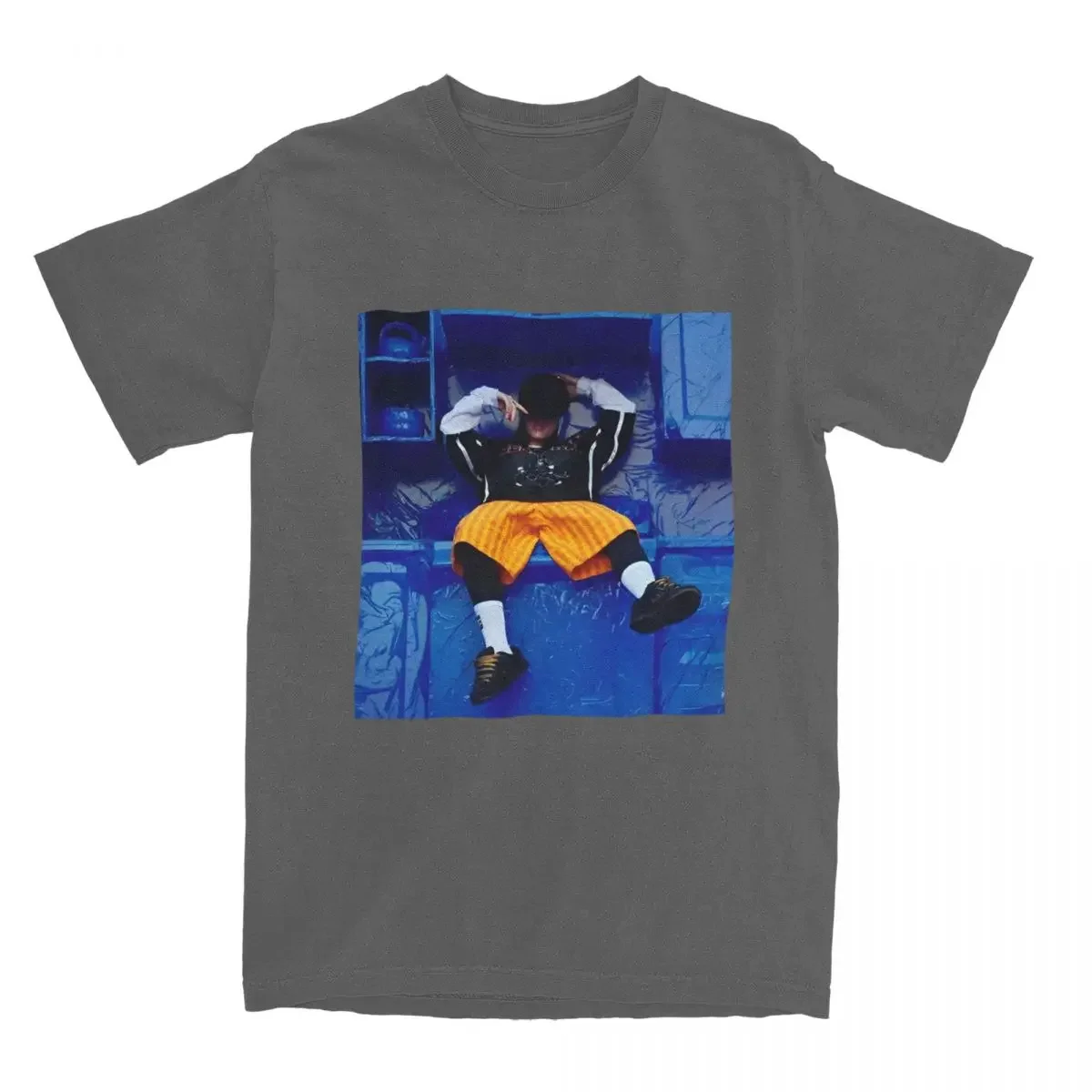 Футболка мужская с круглым вырезом 100 хлопок коротким рукавом