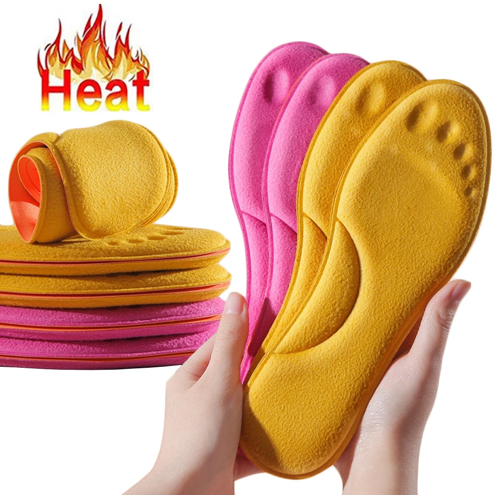 

Самонагревающиеся теплые стельки для ног, теплые стельки из пены с эффектом памяти, поддержка свода стопы для женщин, зимняя спортивная обу...