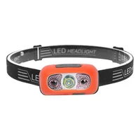 1000lm intelligent infrared sensor head light with mini led usb rechargeable headlamp 2 modes camping flashlight torch headlight