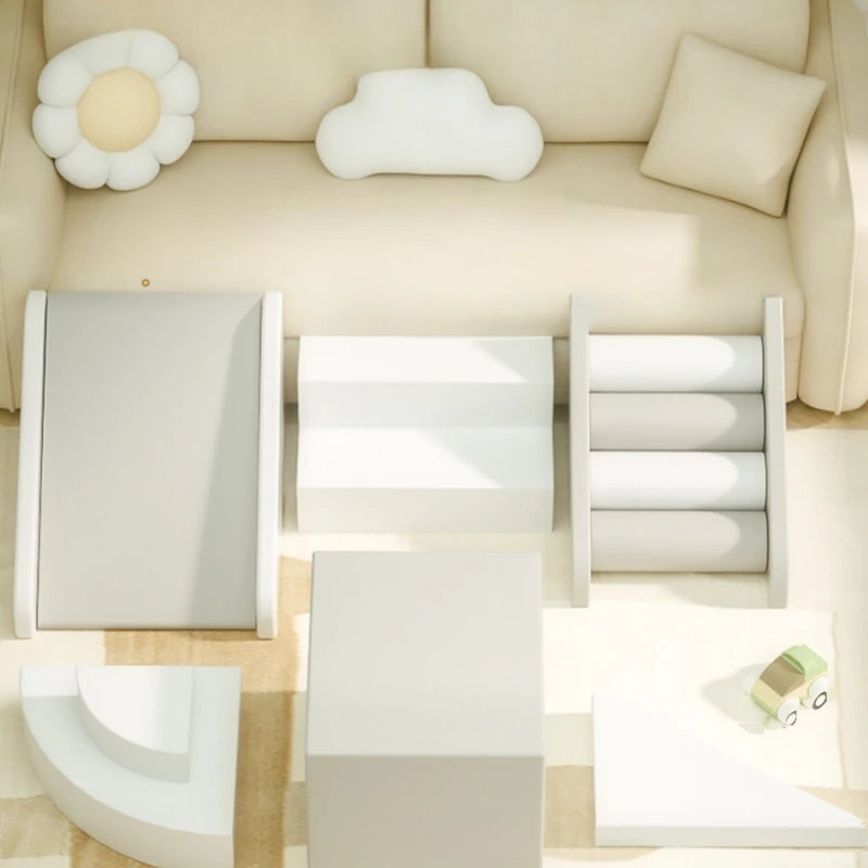 Детская лестница для скалолазания мягкая комбинированная рама и Скользкого